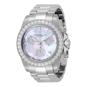 Invicta Elite Speedway Ascent Prestige 1.61 CT Certified LG Diamond Edition Swiss Ronda Z60 Caliber Unisex Watch w/ Mother of Pearl Dial - 38mm, Steel (51109)