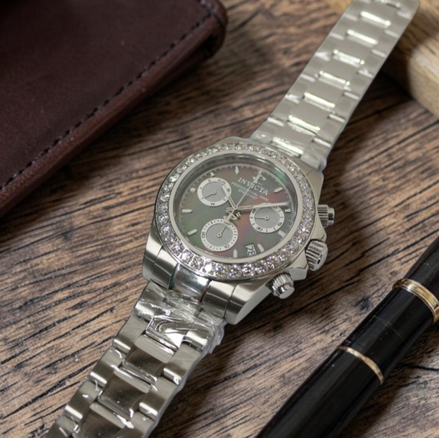 Invicta Elite Speedway Ascent Prestige 4.0 CT Certified LG Diamond Edition Swiss Ronda Z60 Caliber Men's Watch w/ Mother of Pearl Dial - 42mm, Steel (51100)