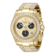 Invicta Elite Speedway Ascent Prestige 4.0 CT Certified LG Diamond Edition Swiss Ronda Z60 Caliber Men's Watch - 42mm, Gold (51102)