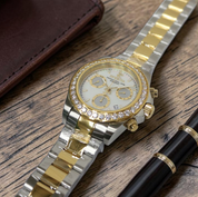 Invicta Elite Speedway Ascent Prestige 4.0 CT Certified LG Diamond Edition Swiss Ronda Z60 Caliber Men's Watch w/ Mother of Pearl Dial - 42mm, Gold, Steel (51103)