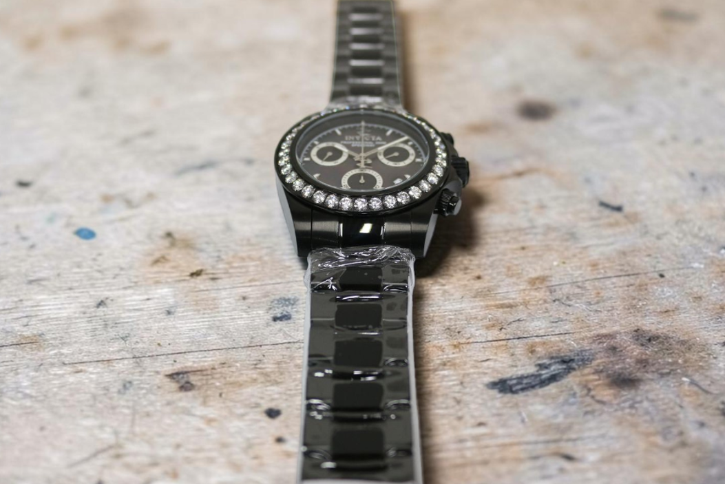 Invicta Elite Speedway Ascent Prestige 4.0 CT Certified LG Diamond Edition Swiss Ronda Z60 Caliber Men's Watch w/ Mother of Pearl Dial - 42mm, Black (51105)