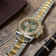 Invicta Elite Speedway Grand Croupier 4.0 CT Certified LG Diamond Edition Swiss Ronda Z60 Caliber Men's Watch - 42mm, Gold, Steel (51108)