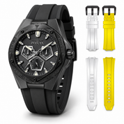 Invicta Speedway Pentora Men's Watch - 45mm, Yellow, White, Black with Interchangeable Strap (51133)