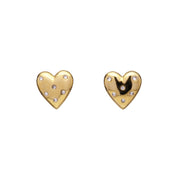 MAYAMAR Heart Earrings with cristak details (MM-01211)