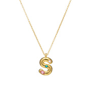 MAYAMAR Chunky Initial with 3 stones S (MM-01309)