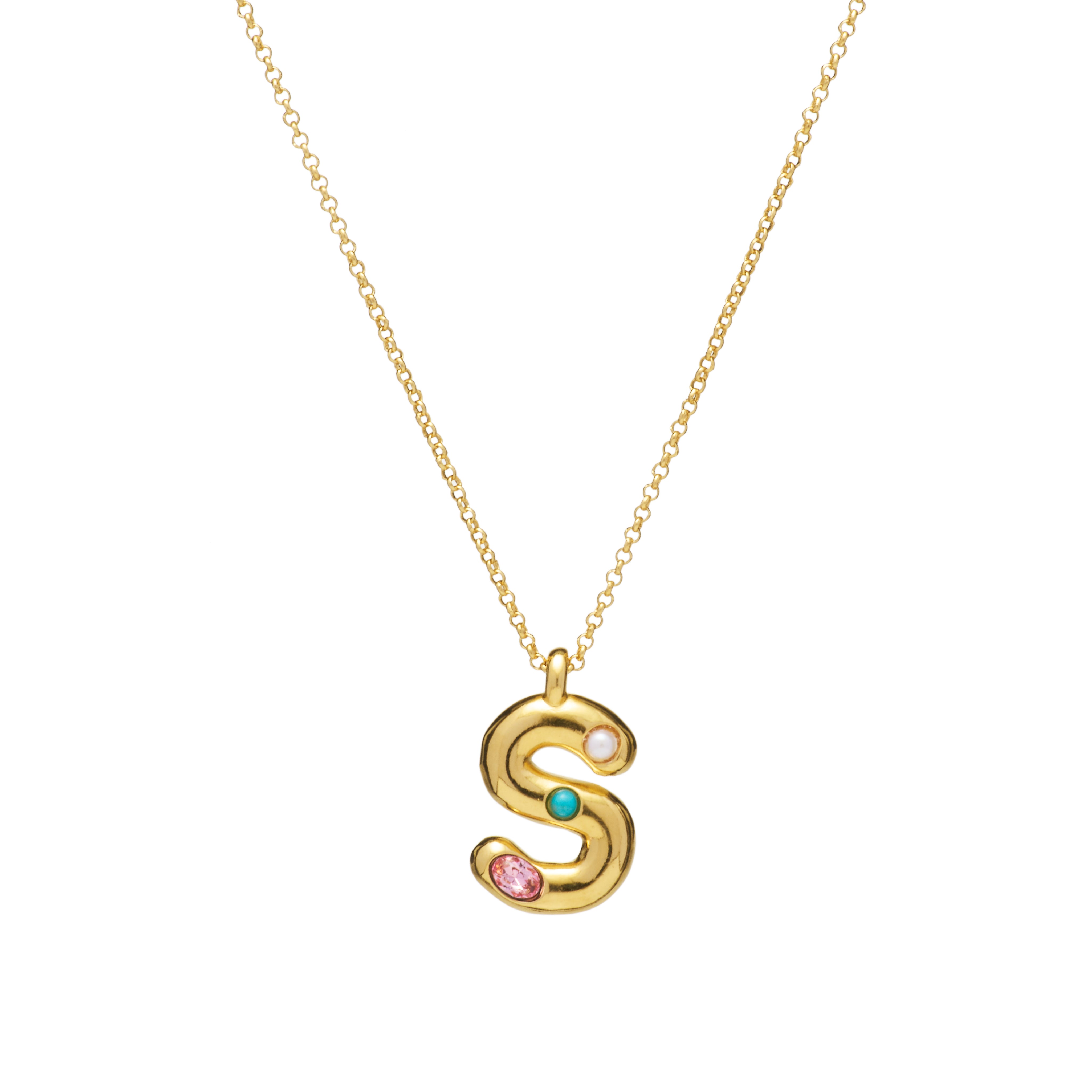 MAYAMAR Chunky Initial with 3 stones S (MM-01309)