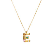 MAYAMAR Chunky Initial with 4 stones E (MM-01295)