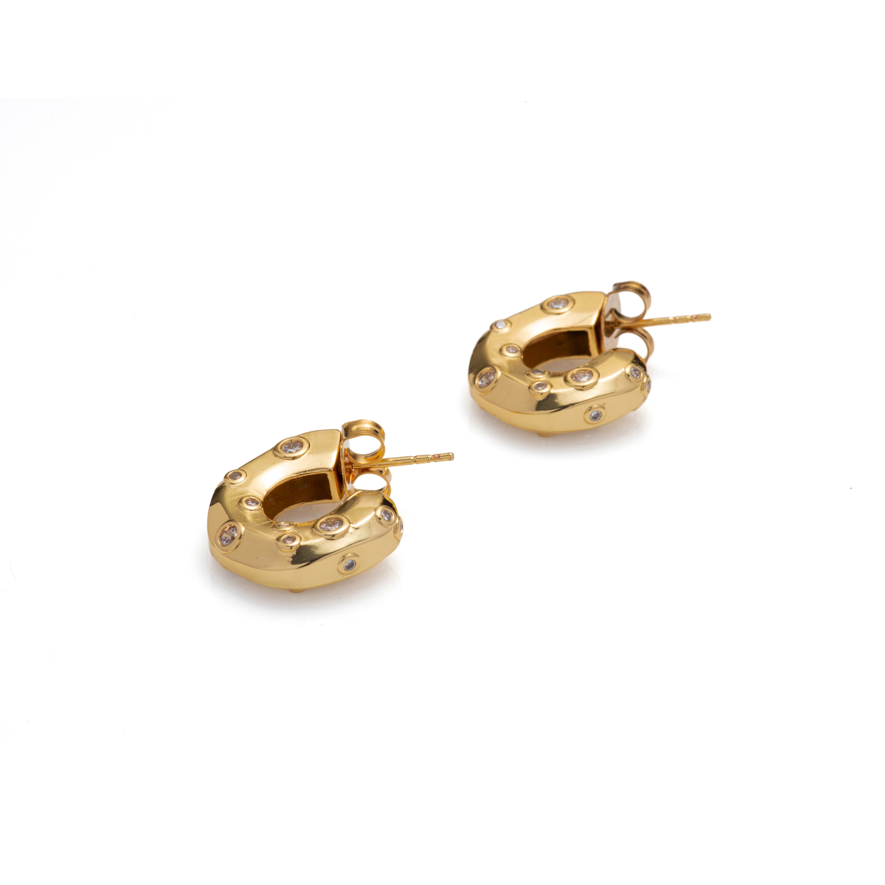 MAYAMAR Hoops with zirconia details (MM-01166)