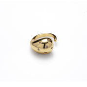 MAYAMAR Drop shaped ring with white cristals (MM-01170)