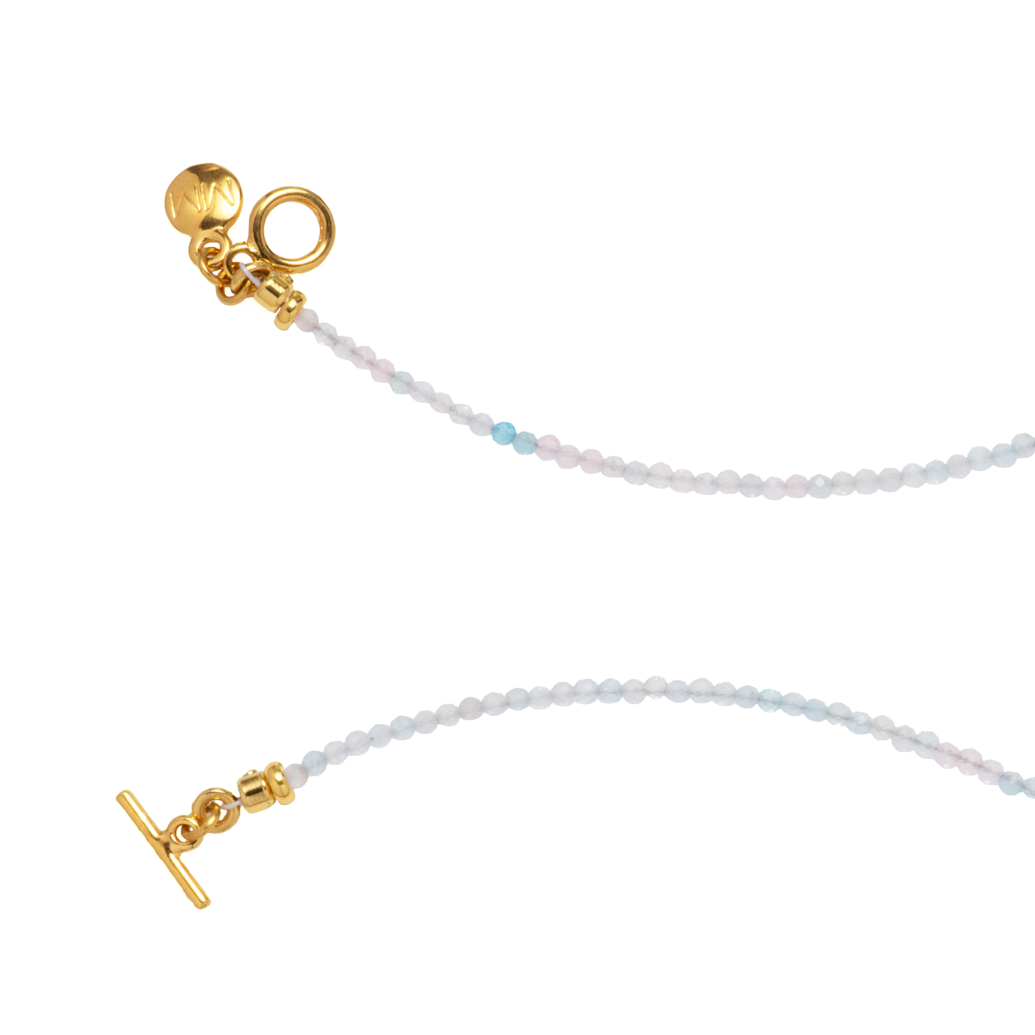 MAYAMAR Fish-shaped pendant multi-color crystal necklace (MM-01144)