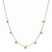 MAYAMAR Choker with blue beads (MM-01100)