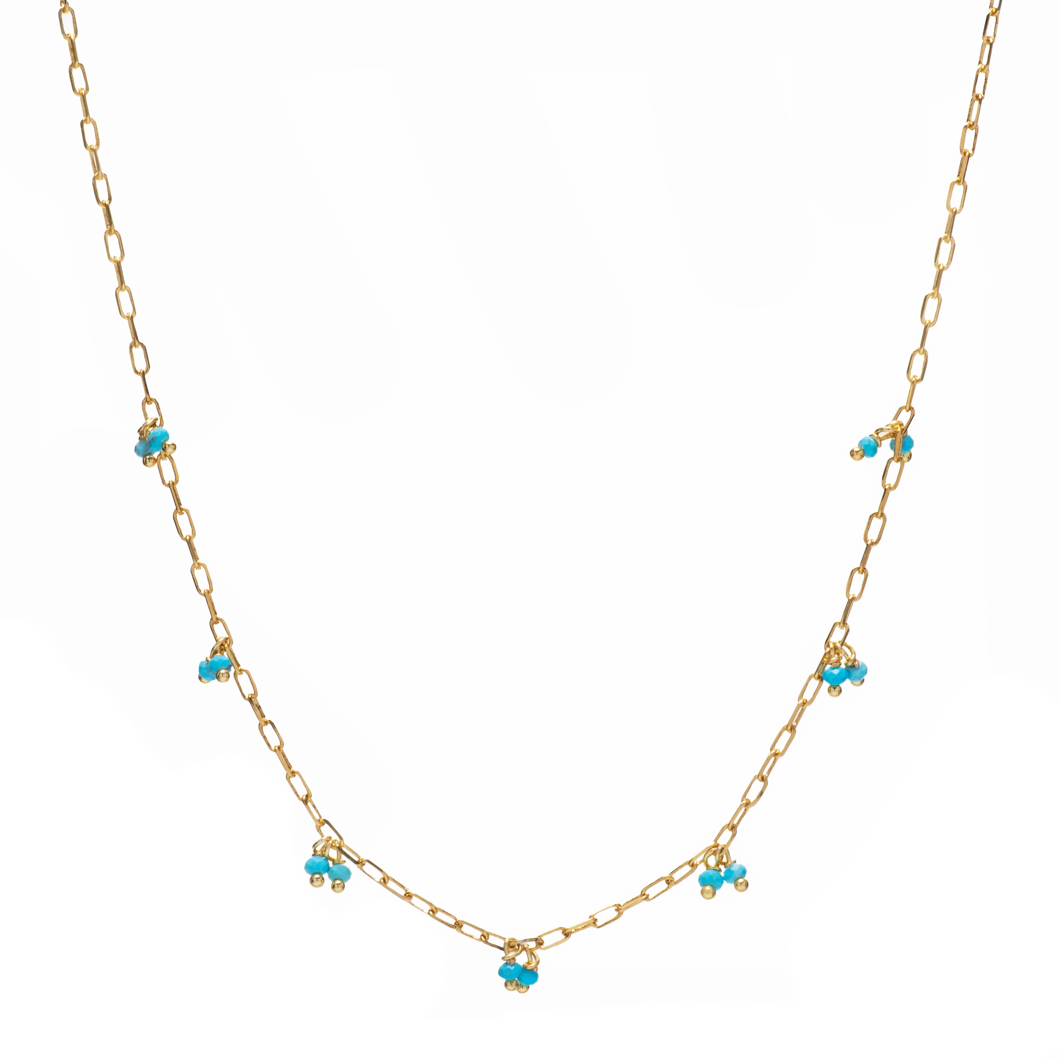 MAYAMAR Choker with blue beads (MM-01100)