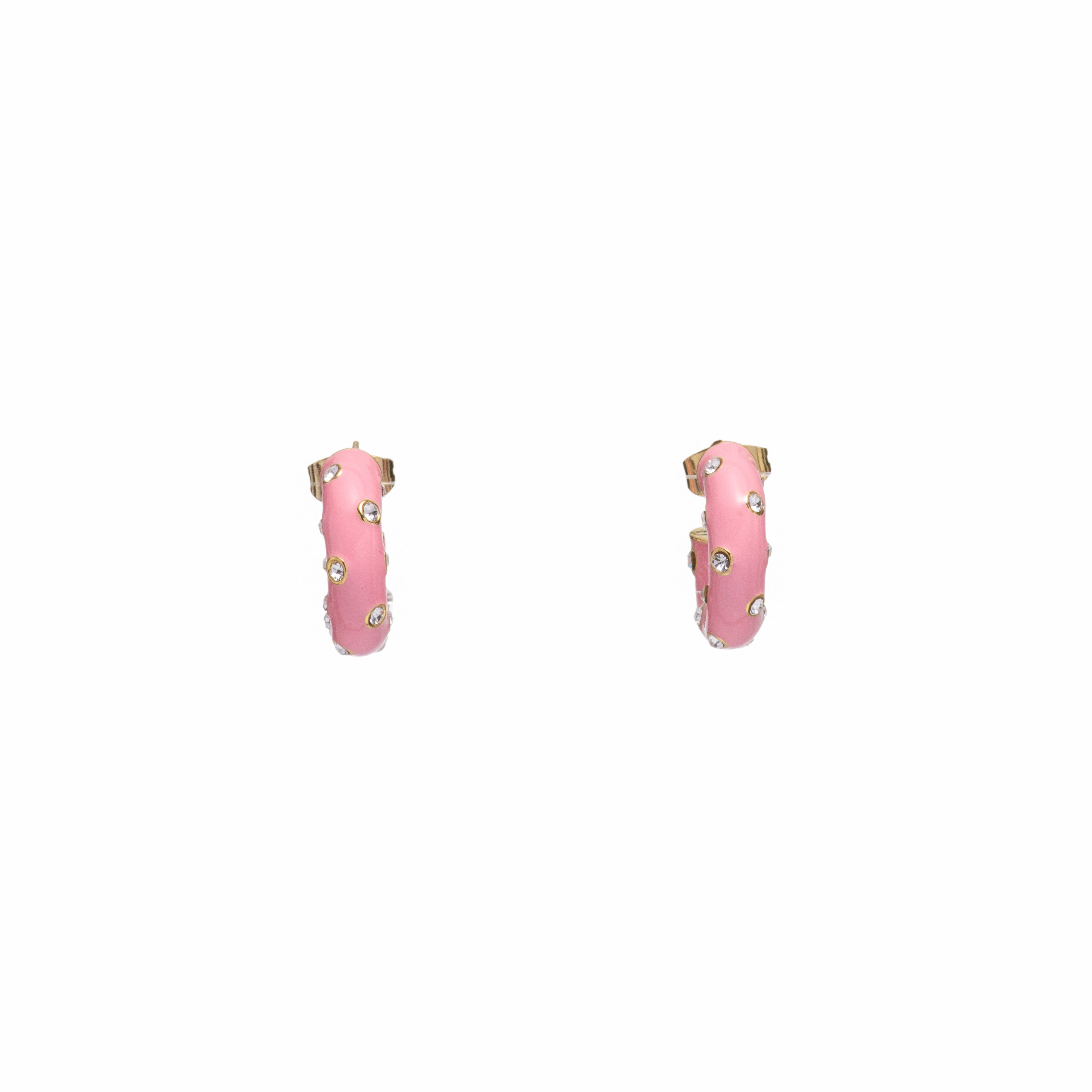 MAYAMAR Hoops Enamel pink (MM-01071)