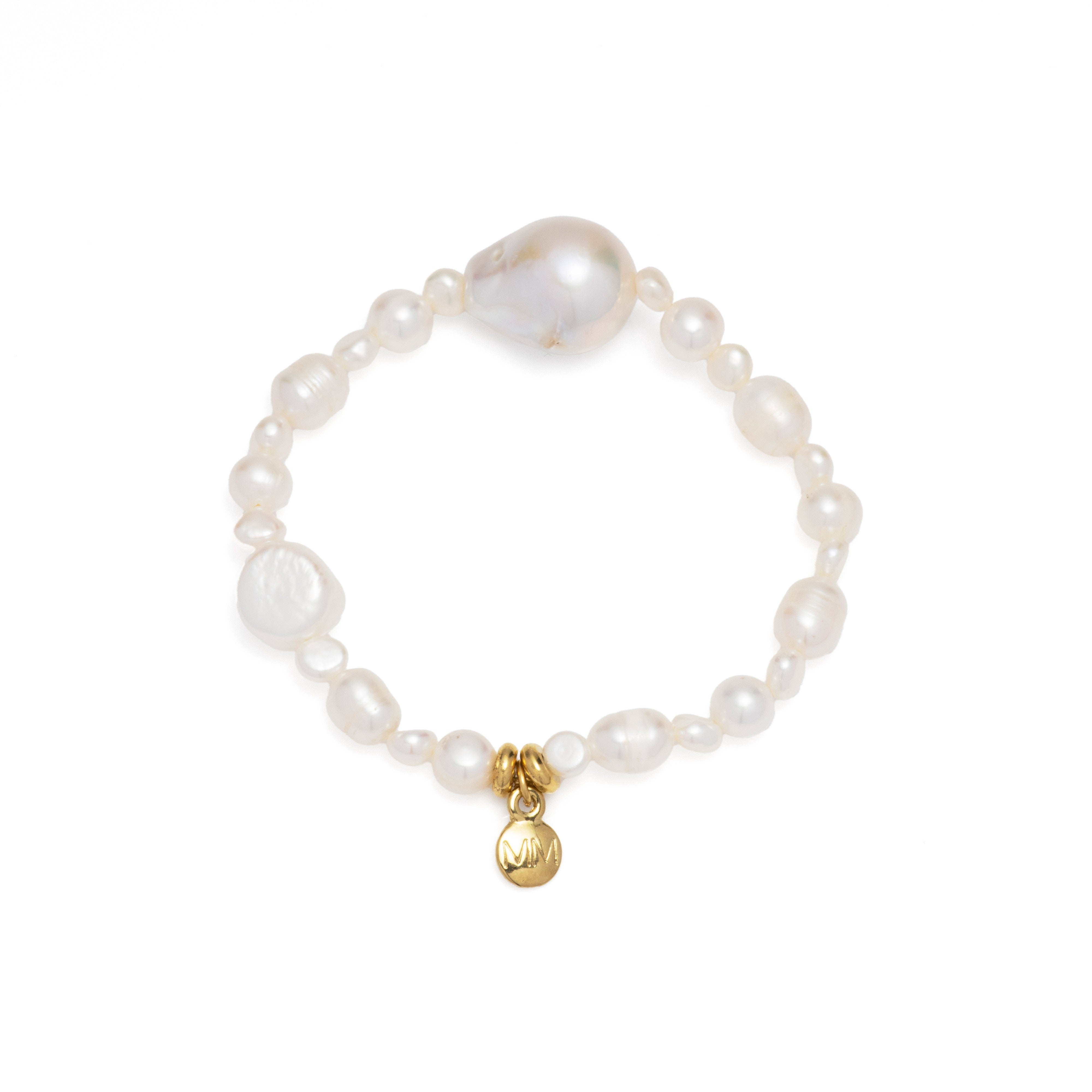 MAYAMAR Irregular pearls elastic bracelet (MM-01062)