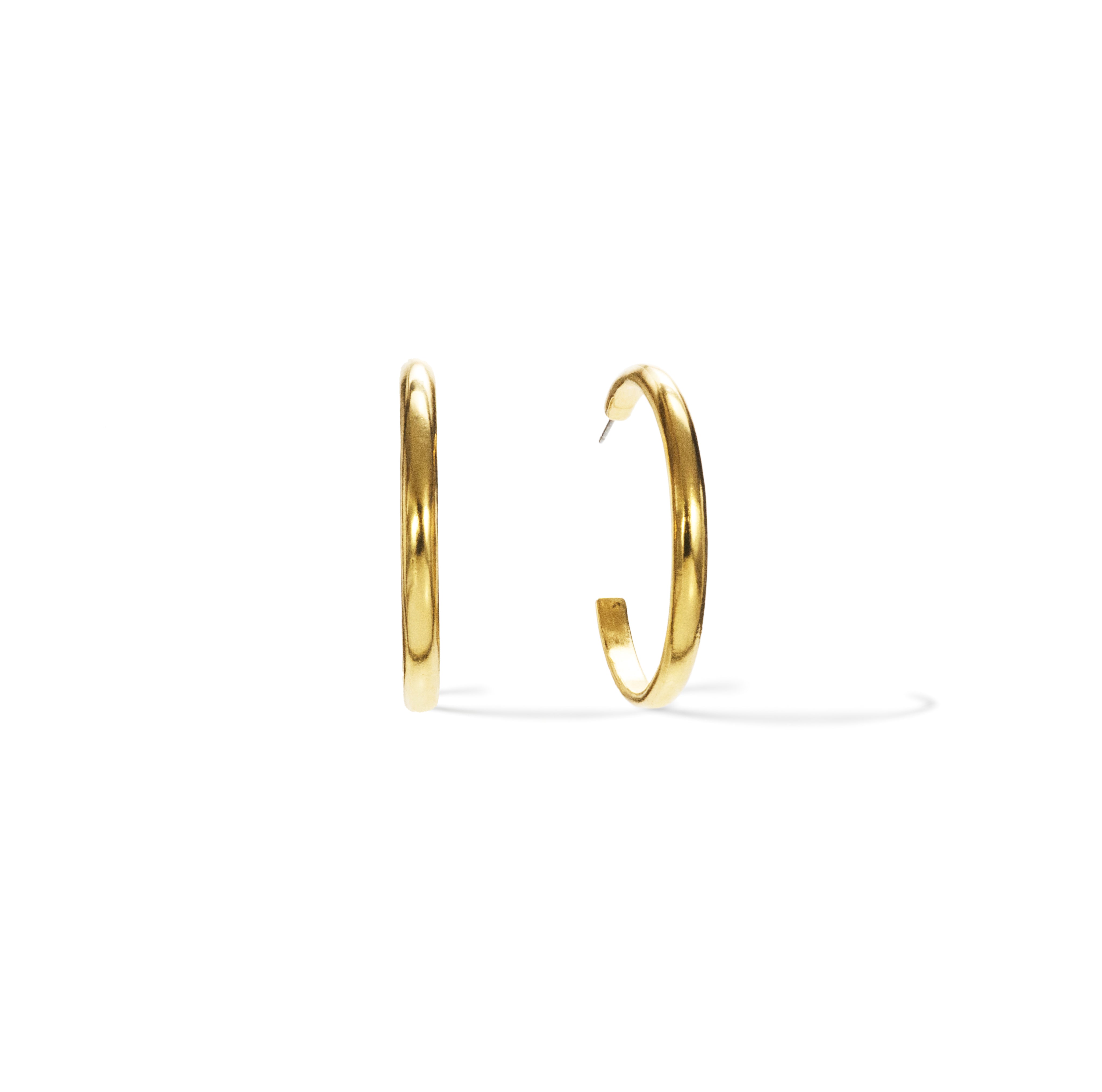MAYAMAR Thin Flat Hoops 1.5" (MM-00750)