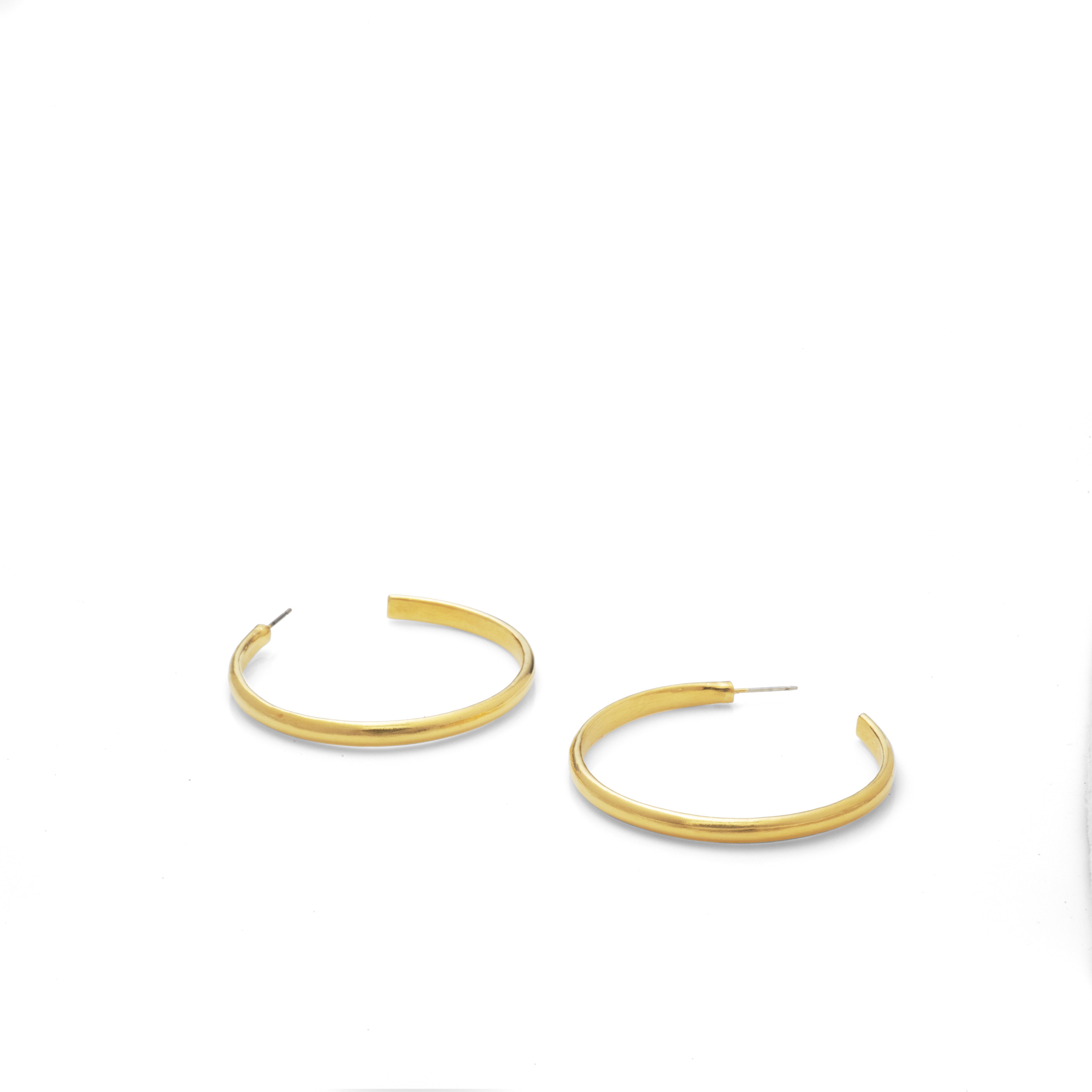 MAYAMAR Thin Flat Hoops 2" (MM-00751)