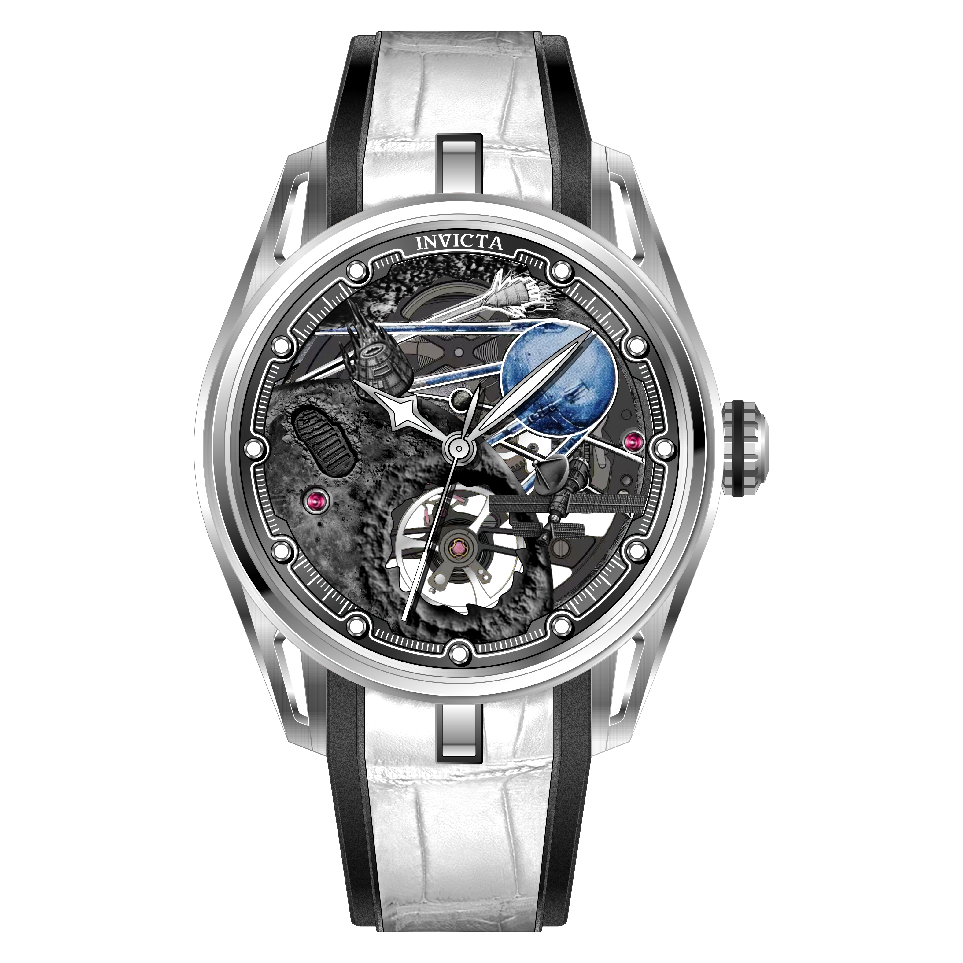 Invicta Celestial Automaticl Men's Watch - 44.5mm, White with Interchangeable Strap (70140)