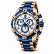 Invicta JT Soverix Swiss Ronda Z60 Caliber Men's Watch - 50mm, Blue, Rose Gold (51280)
