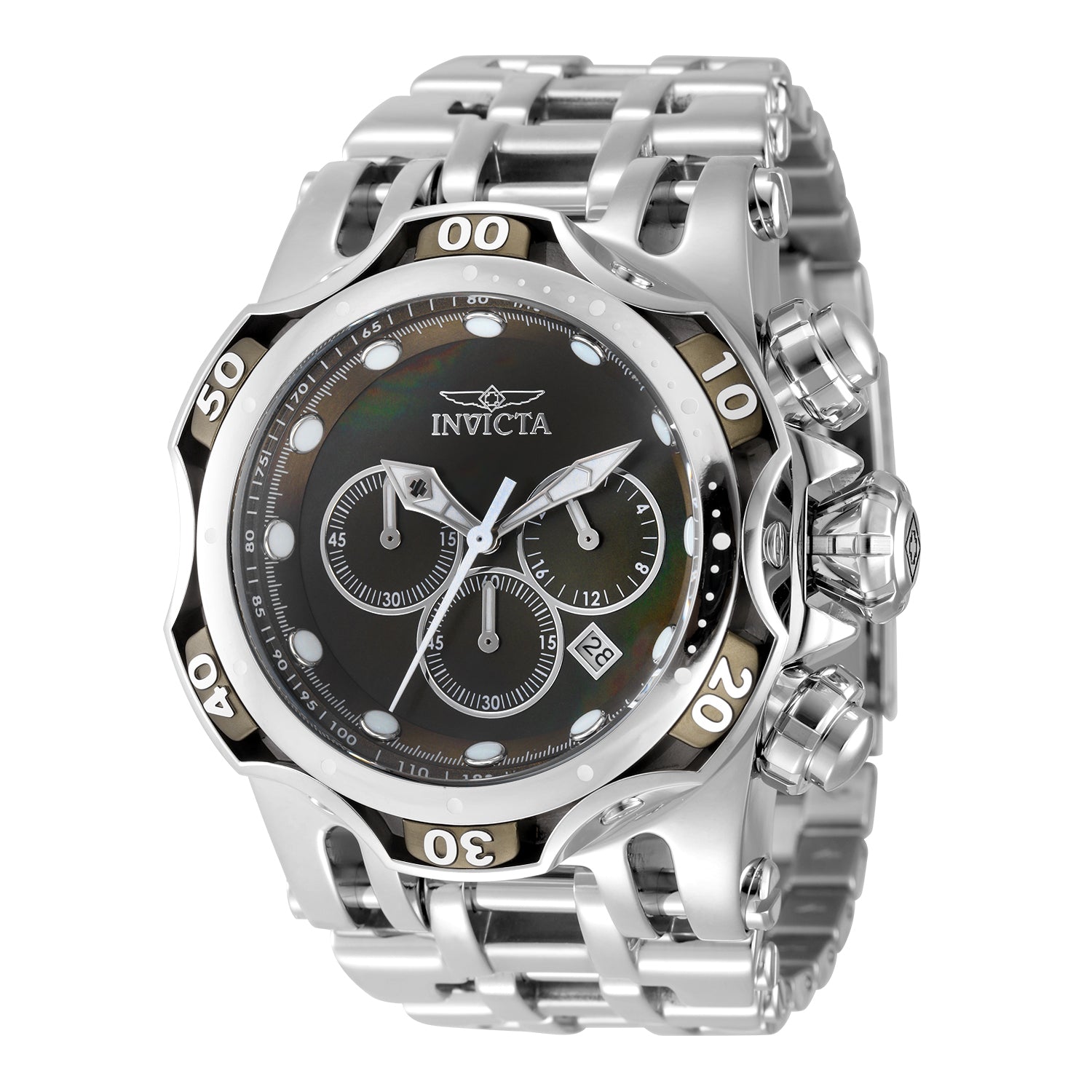 Open Box Invicta Fusion Men's Watch w/ Mother of Pearl Dial - 54mm, Steel (AIC-49170)