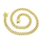 Invicta Elements Iced Out Cuban Chain Necklace. Gold (80939)