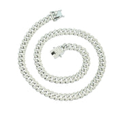 Invicta Elements Iced Out Cuban Chain Necklace. Silver (80944)