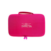 Travel Case Zipper puller Pink case with White Invicta logo - 15 slots (IPM653)