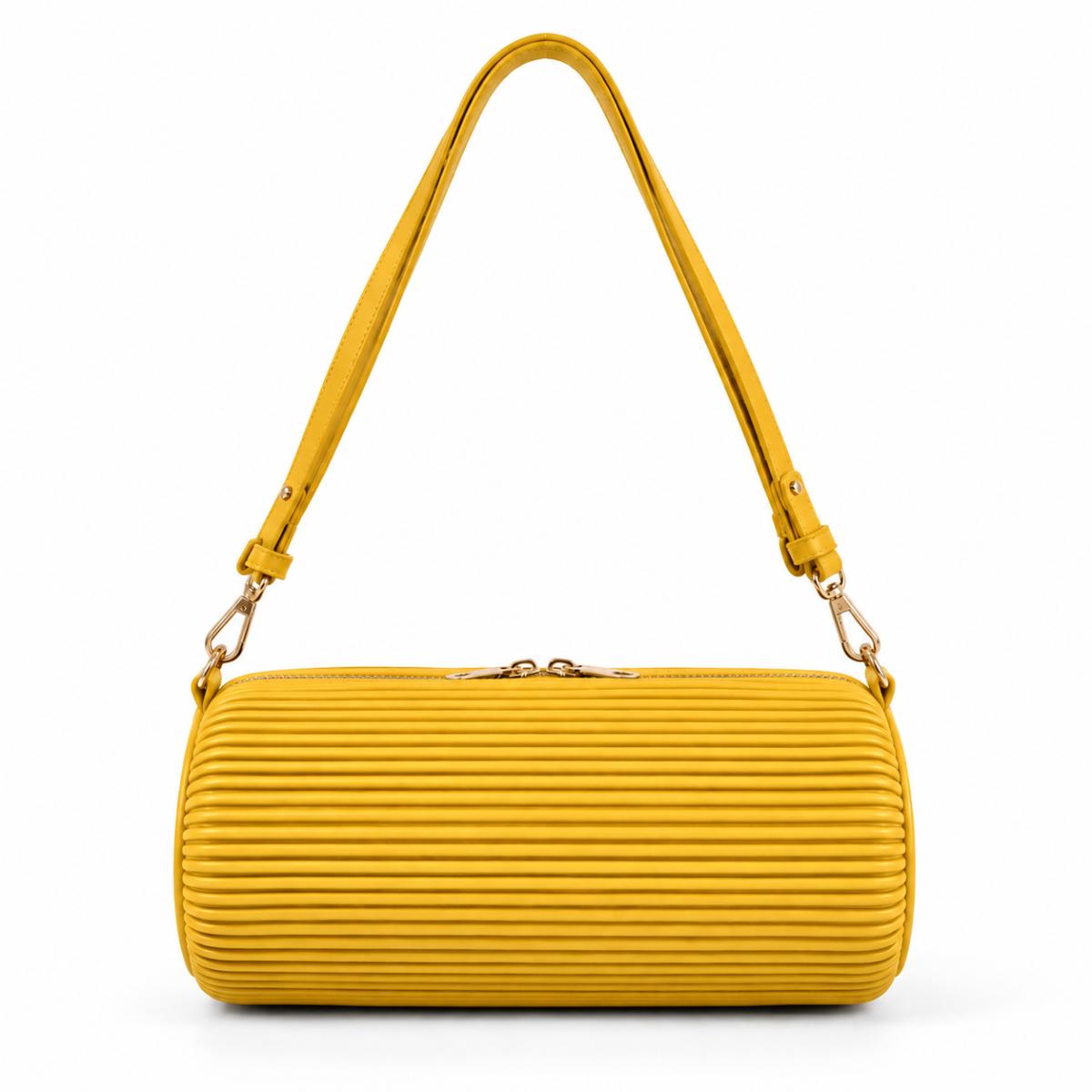 Technomarine Pleated Horizon Hobo Bag - Yellow (TM-WBAG-017)
