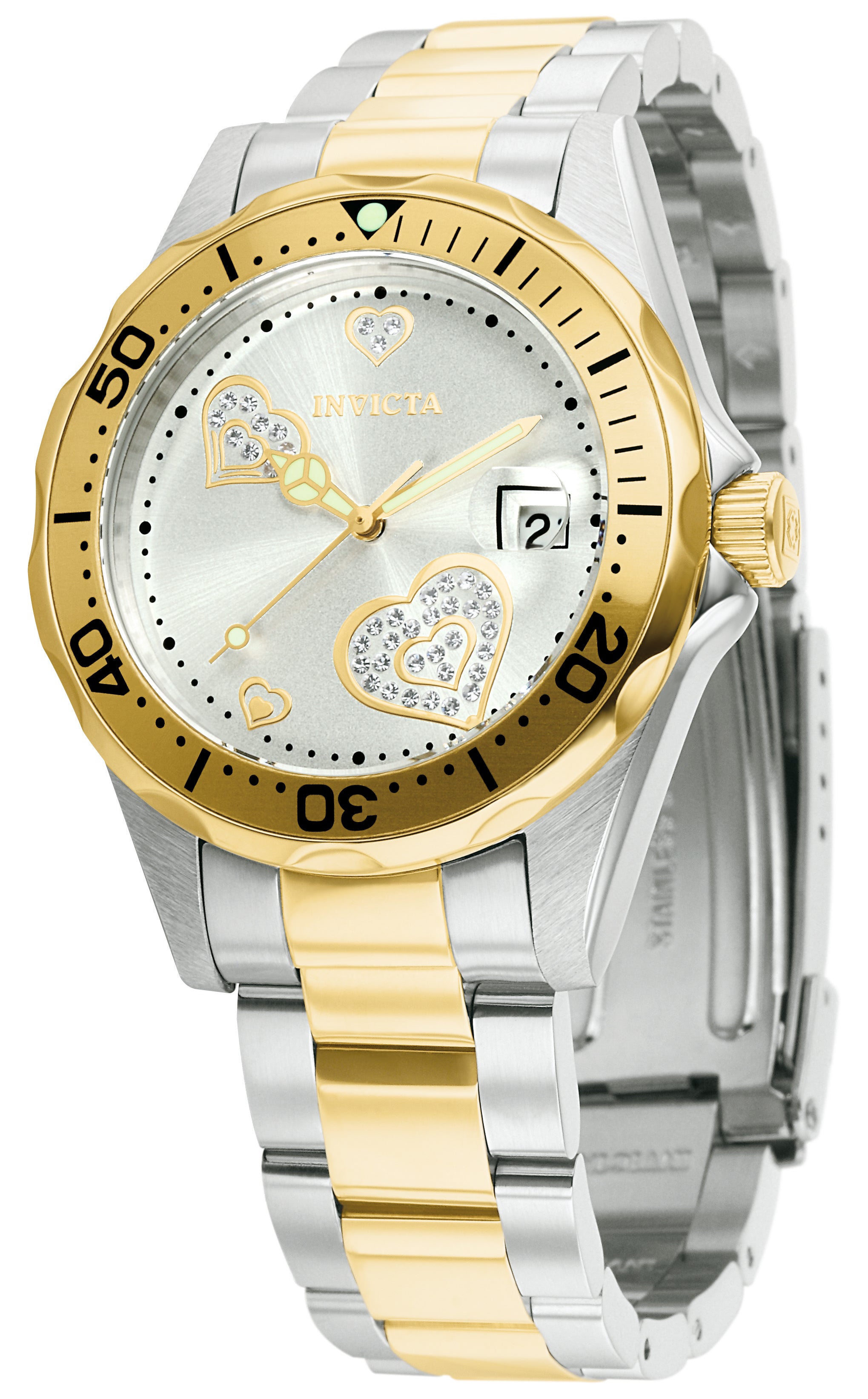 Invicta Angel Glow In The Dark Women's Watch - 38mm, Gold (12287)