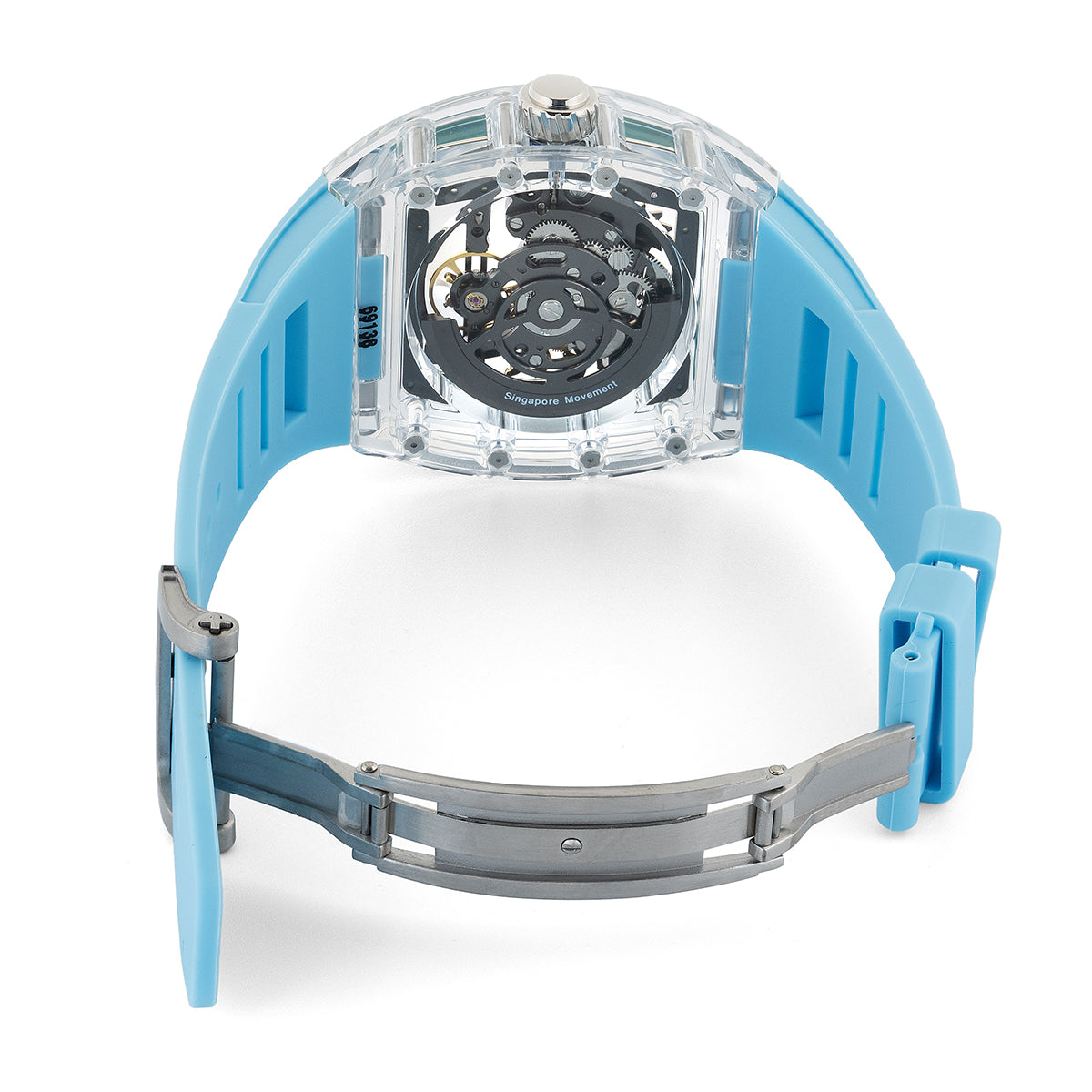 Invicta Artist Radian Prism Automatic Men's Watch w/Skeleton Dial and K9 Sapphire Crystal Case - 42mm. Blue (69138)