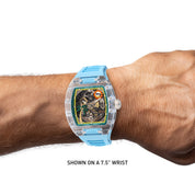 Invicta Artist Radian Prism Automatic Men's Watch w/Skeleton Dial and K9 Sapphire Crystal Case - 42mm. Blue (69138)