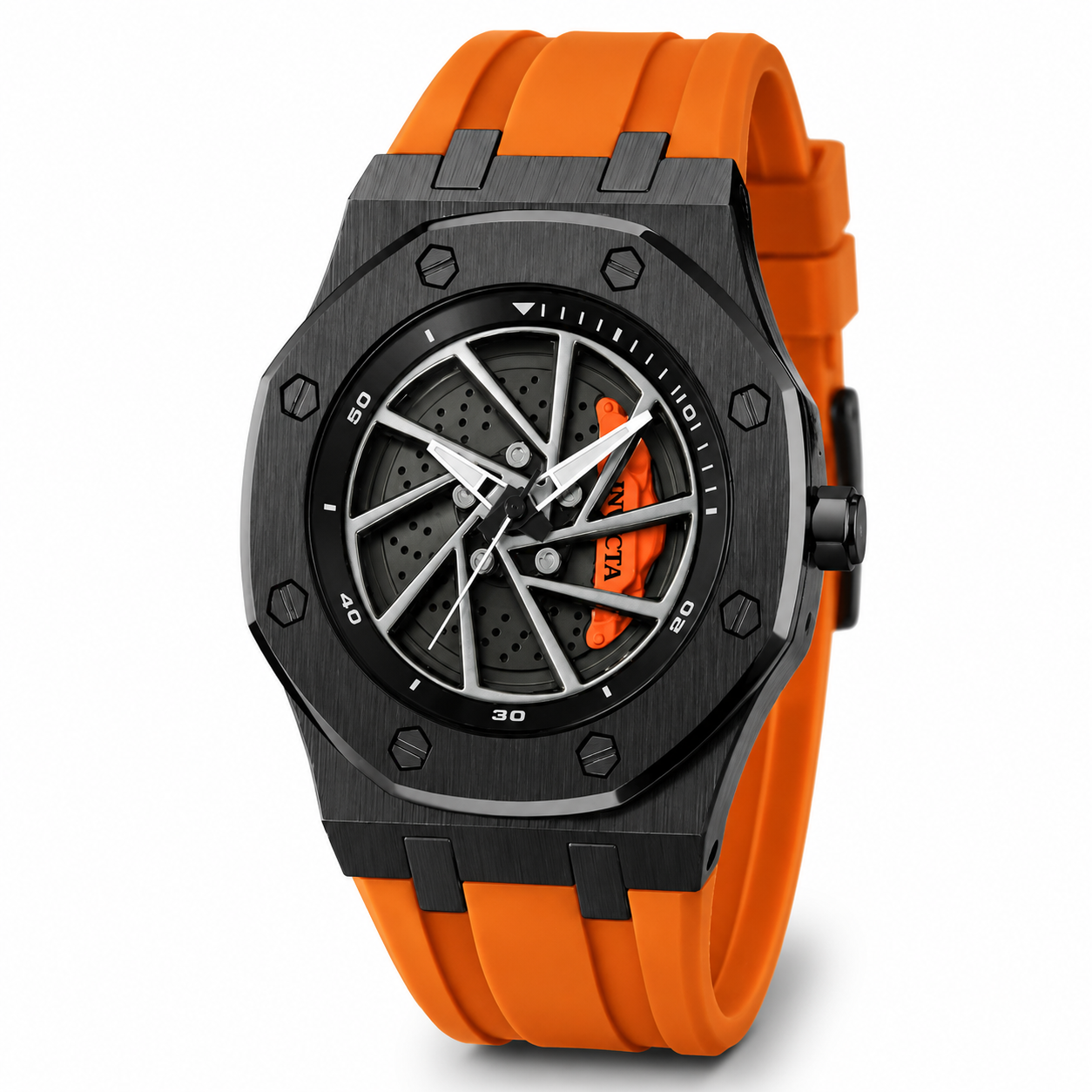 Invicta Speedway Rim Men's Watch - 42mm, Orange (69490)