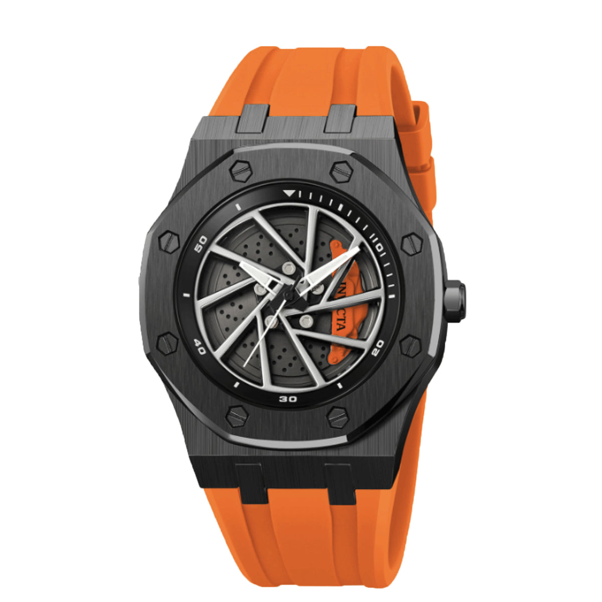 Open Box Invicta Speedway Rim Men's Watch - 42mm. Orange (AIC-69490)