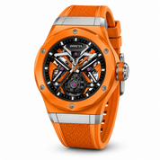 Invicta Celestial Orbitha Automatic Men's Watch w/ Skeleton Dial - 45mm, Orange (69545)