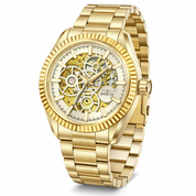 Invicta Objet D Art Glyph Automatic Men's Watch w/ Skeleton Dial - 43mm. Gold (69752)