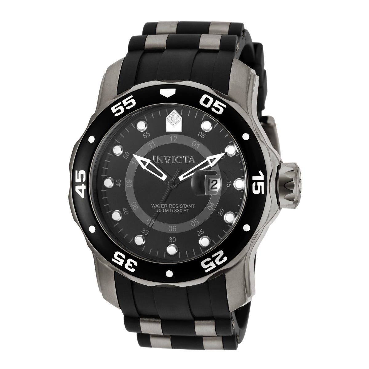 Invicta Pro Diver SCUBA Swiss Ronda 515.24H Caliber Men's Watch - 48mm, Black, Gunmetal (ZG-6996)