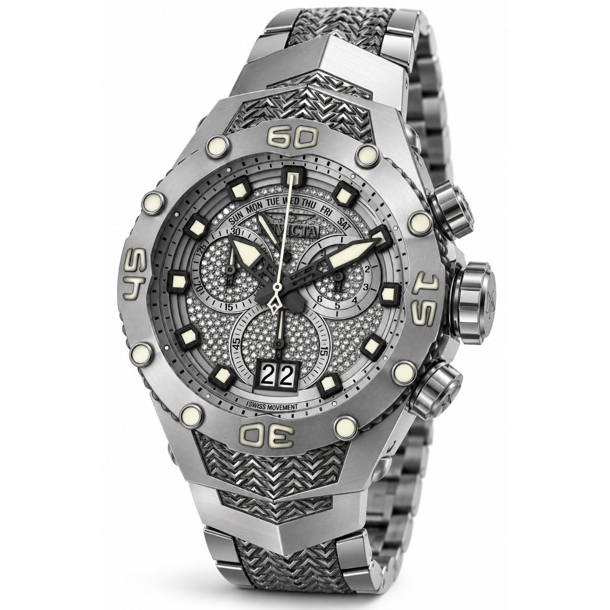 Invicta Subaqua Noma VIII 1.05 Carat Diamond Swiss Ronda 8040.N Caliber Men's Watch - 49mm. Steel (50450)