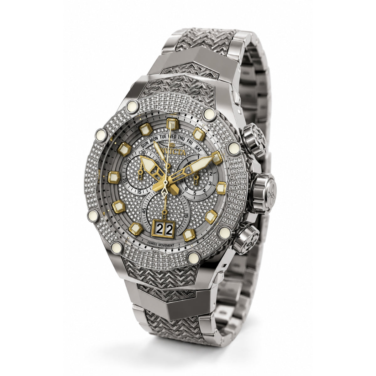 Invicta Subaqua Noma VIII 2.02 Carat Diamond Swiss Ronda 8040.N Caliber Men's Watch - 49mm. Steel (50453)