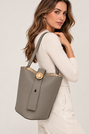 Technomarine Rounded Essence Handbag Warm - Grey (TM-WBAG-009)