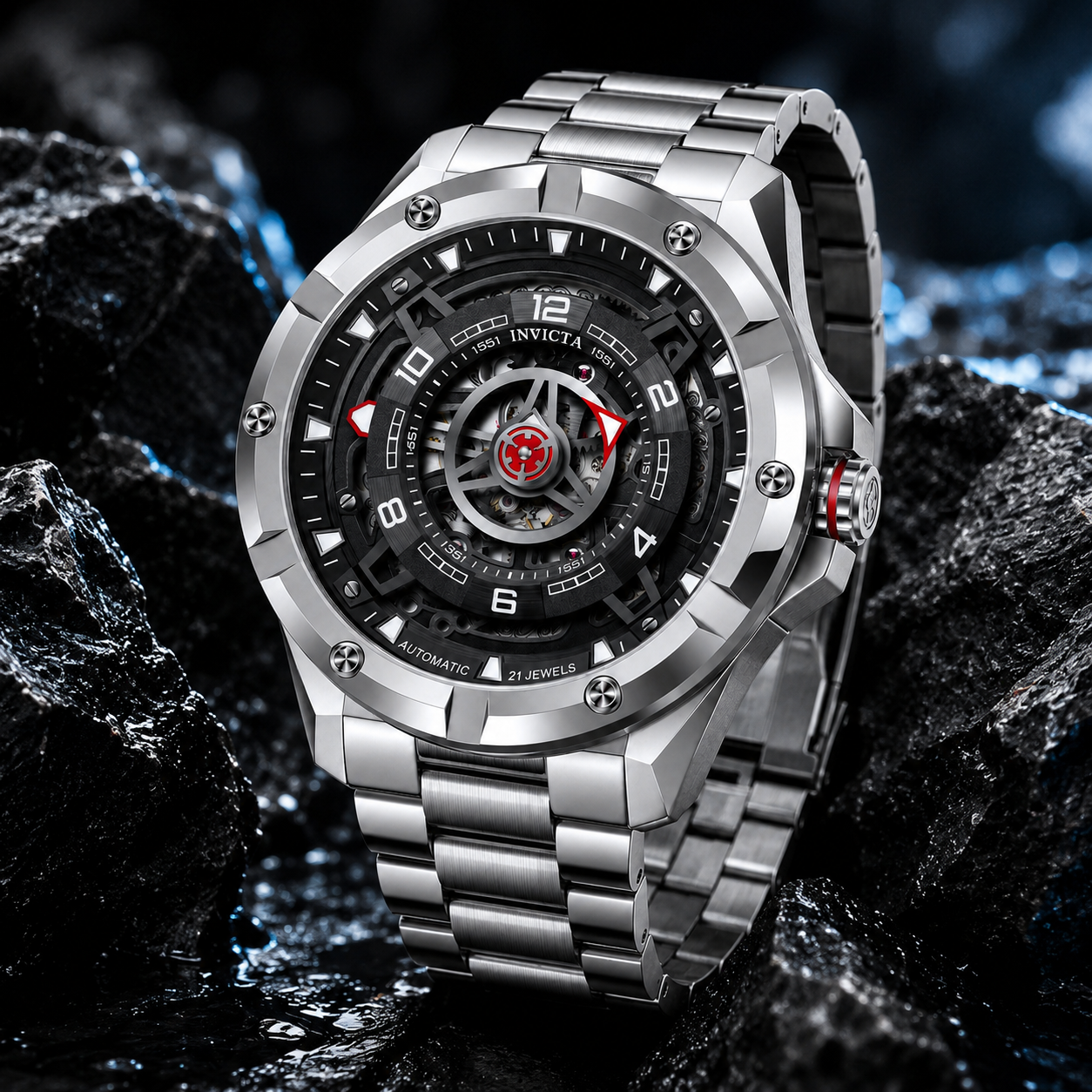 Invicta Racing Interpoint Automatic Men's Watch - 43.5mm, Steel (70082)