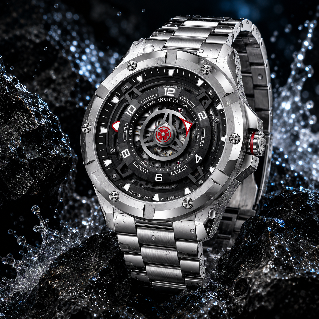 Invicta Racing Interpoint Automatic Men's Watch - 43.5mm, Steel (70082)