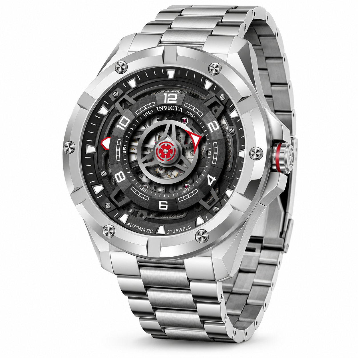 Open Box Invicta Invicta Racing Automatic Men's Watch - 44mm, Steel with Interchangeable Strap (AIC-70082)