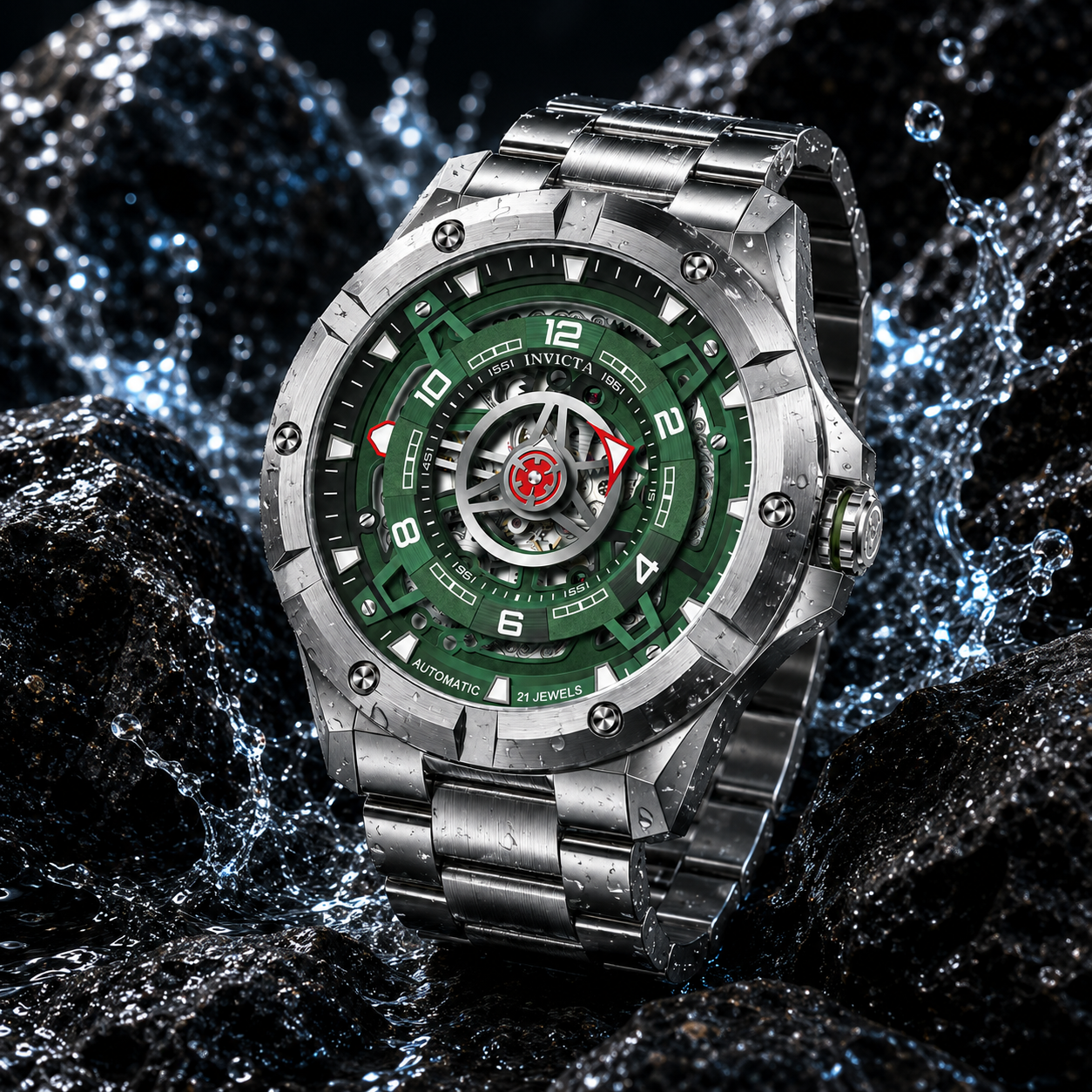 Invicta Racing Interpoint Automatic Men's Watch - 43.5mm, Steel (70083)