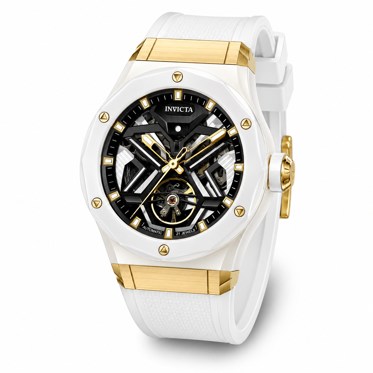 Invicta Celestial Orbitha Automatic Men's Watch - 45mm, White with Interchangeable Strap (70107)