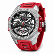 Invicta Objet D Art Diamond Automatic Men's Watch - 43mm, Red with Interchangeable Strap (70117)