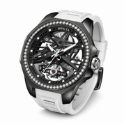 Invicta Objet D Art Diamond Automatic Men's Watch - 43mm, White with Interchangeable Strap (70122)