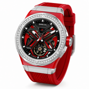 Invicta Objet D Art Diamond Automatic Men's Watch - 45mm, Red with Interchangeable Strap (70128)