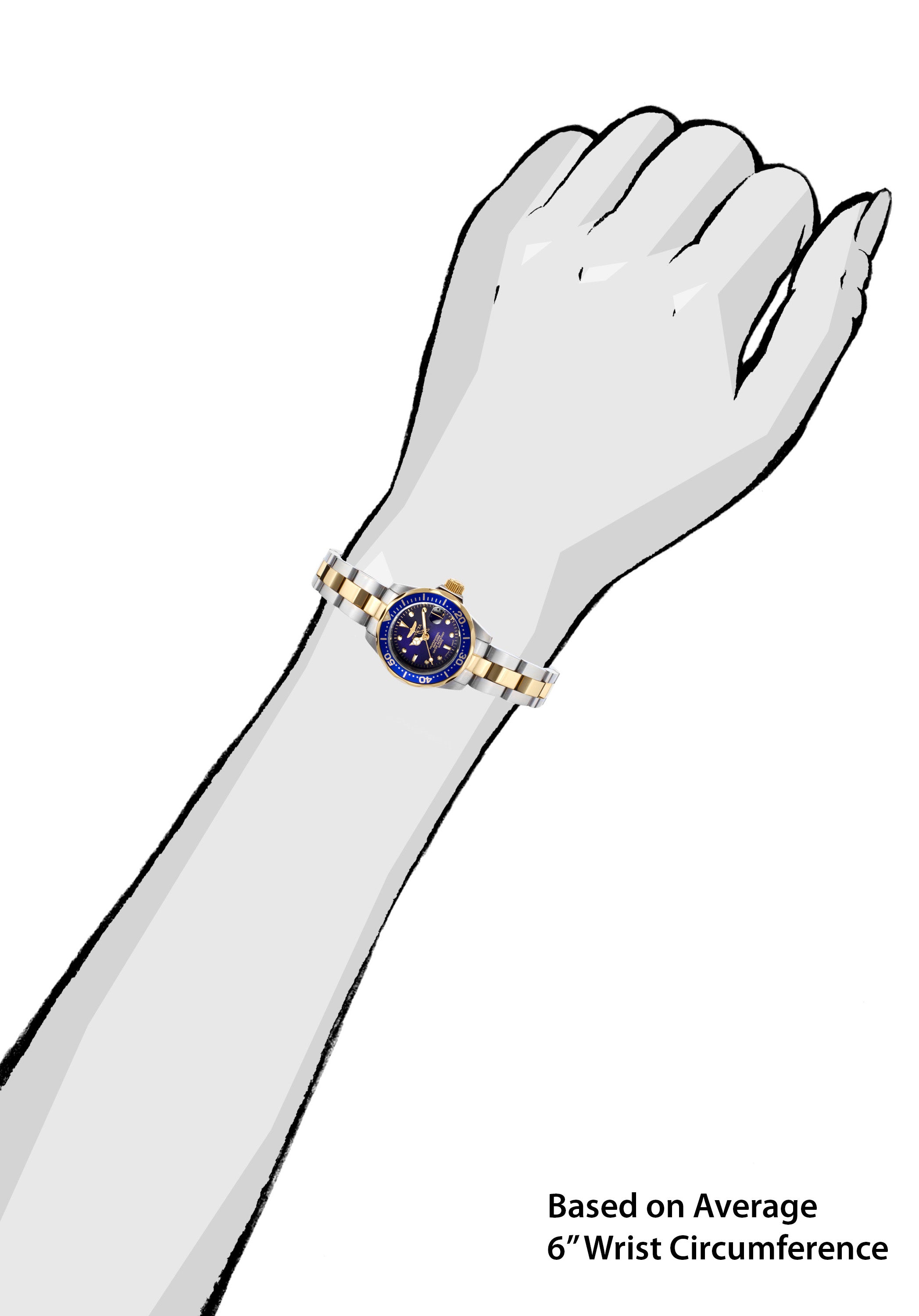 Invicta Pro Diver Auredrift Women's Watch - 24.5mm. Steel. Gold (8942)