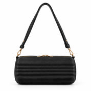 Technomarine Pleated Horizon Hobo Bag - Black (TM-WBAG-016)