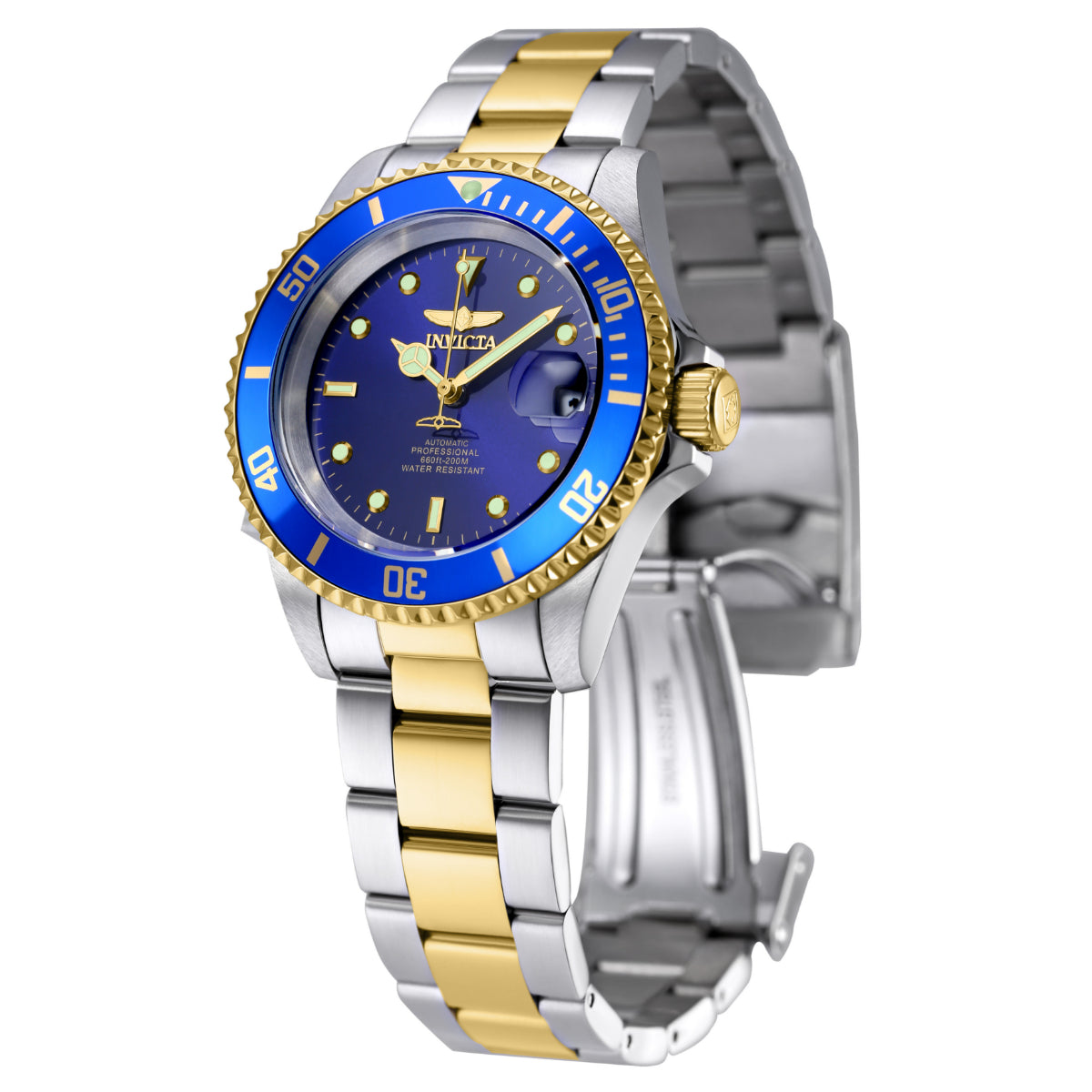 Invicta Pro Diver Navarch Coin-Edge Automatic Men's Watch - 40mm. Steel, Gold (8928OB)