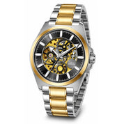 Invicta Objet D Art Automatic Men's Watch w/ Skeleton Dial - 44mm, Silver, Gold (69995)